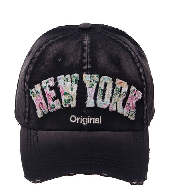 Original Distressed Cap- New York